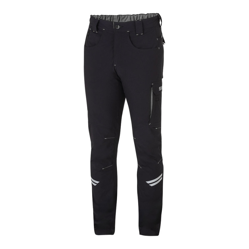 Calças tecido técnico ligeiro preto/cinza kansas t4 - xl