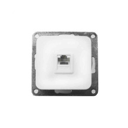 Tomada rj45 cat6 encastrar "serie term" branco 70x30x70mm (saco blíster)