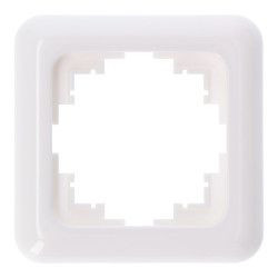 Espelho 1 elemento encastrar "serie term" branco 80x80mm (saco blíster)
