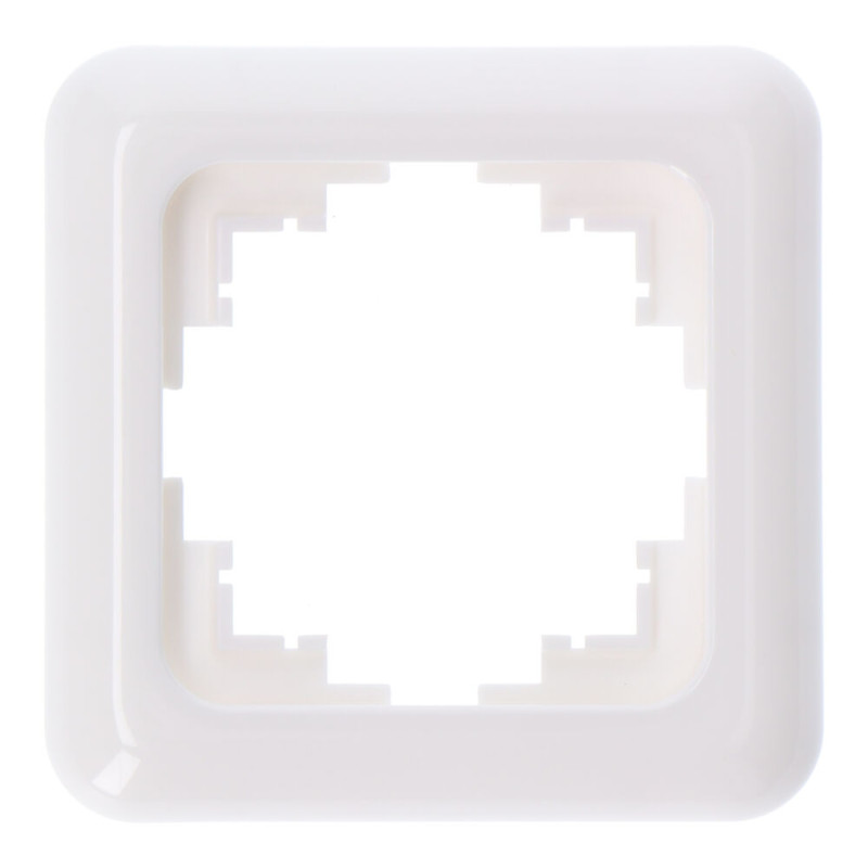 Espelho 1 elemento encastrar "serie term" branco 80x80mm (saco blíster)