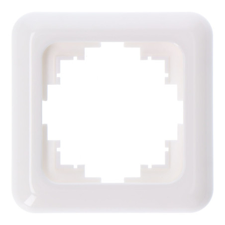 Espelho 1 elemento encastrar "serie term" branco 80x80mm (saco blíster)