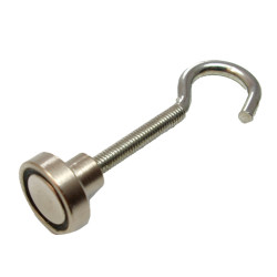 Íman neodímio gancho im32 níquel 20 x 14 mm
