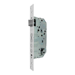 Fechadura de embutir c/c cre13 50/85 mm níquel acetinado