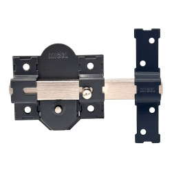 Trinco de sobreposição crr10 86b/50 mm pintado em cinzento