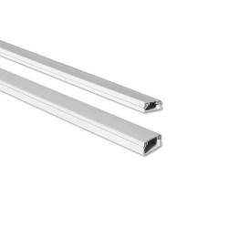 Mini calha adesiva branca 2m 10x20mm (preço/metro)
