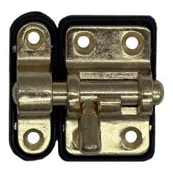 Fecho base plástica reforçada 25 mm dourado
