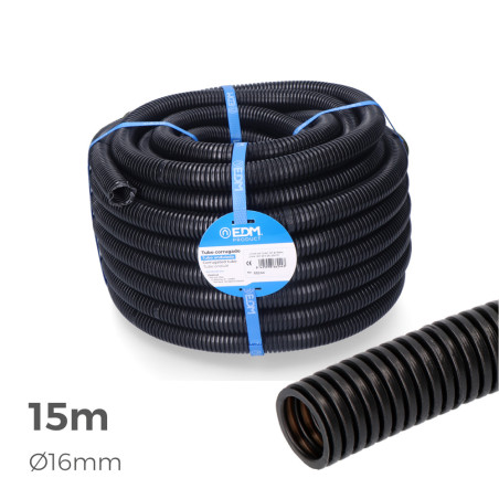 Tubo anelado para interior medida 16mm m-25 15m ce
