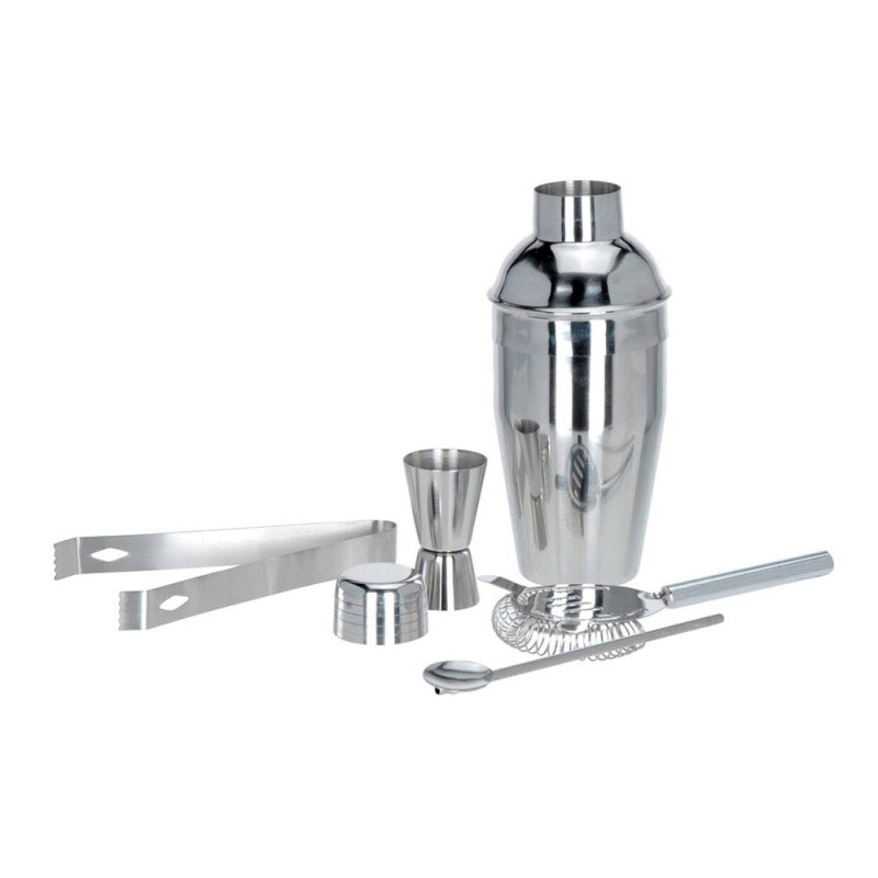 Coqueteleira de inox com 5 peças
