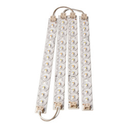 Jogo de quatro tiras led sobresselente aplique quadrado 18w cct 32578