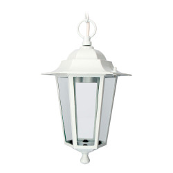 Candeeiro de parede exterior em alumínio e vidro zurich e27 60 w sem lâmpada, branco, para teto