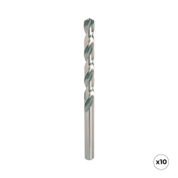 Broca hss4341 para metal, retificada, 10 unids, ø6,00 x 93,00 mm