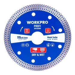 Disco diamantado malha profi turbo ultrafino corte profissional ø115 x 20 mm