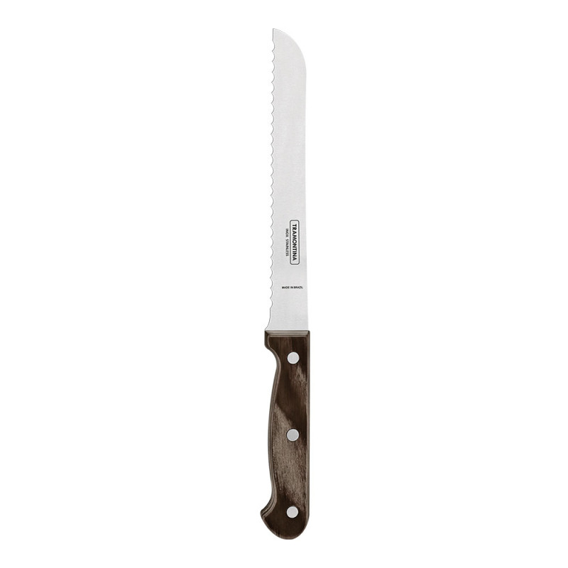 Faca para pão polywood castanho 17,7 cm