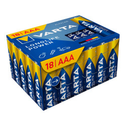 Pilha alcalina longlife power cube aaa - lr03 (caixa 18 unid.) ø10,5 x 44,5 mm