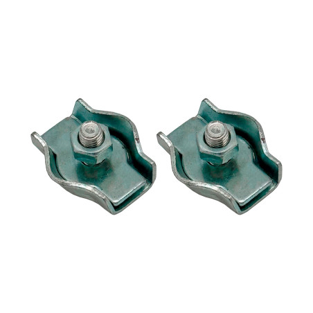 Cerra-cabos plano simples sjt03, 3 mm, galvanizado, blíster 2 unidades