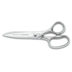 Tesoura de cozinha profissional clássica inox, 20 cm