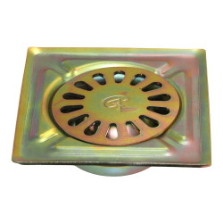 Ralo para pátio, aço bricomatado, iron, 10 x 10 cm