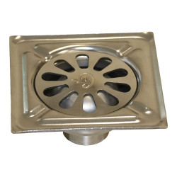 Ralo para pátio, inox, marine, 30 x 30 cm