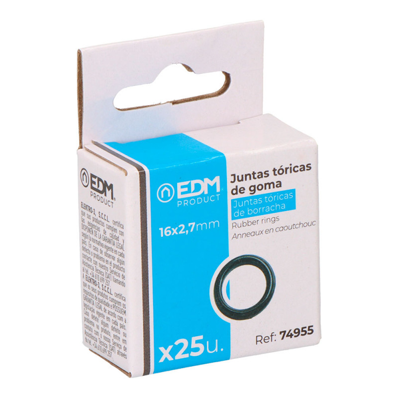 Anéis de borracha (ligação de irrigação rápida de substituição), 25 unidades