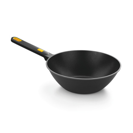 Wok de alumínio fundido com revestimento antiaderente triplo, daily pro, ø28 cm
