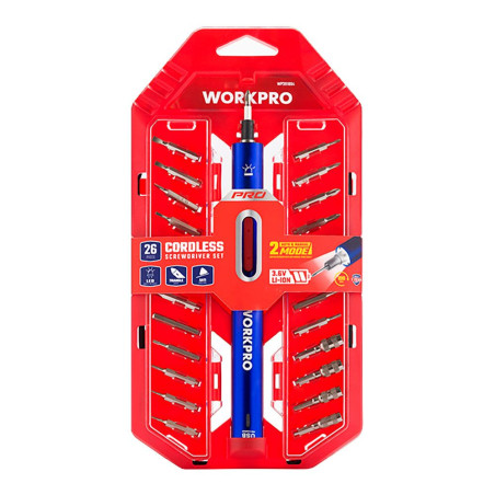 Kit de chave de fendas de precisão recarregável usb 3,6 v li-ion, 26 peças