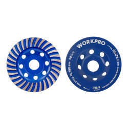 Rebolo diamantado, dentes segmentados, ø115 x 22,2 mm x 12 dentes
