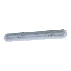Armadura estanque para 1 tubo led 60 cm, branca, ip65, 660 x 85 x 94 mm