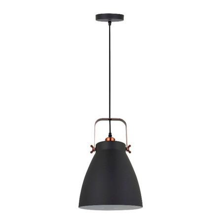 Candeeiro de teto pendente, e27, preto + cobre, ø270 x 1200 mm