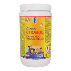 Cloro de choque granulado, embalagem de 1 kg