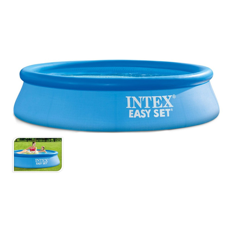 Piscina inflável redonda easy set, bomba de filtro não incluída, ø244 x 61 cm