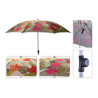 Para-sol de praia de flores, modelos variados, ø200 x 180 cm