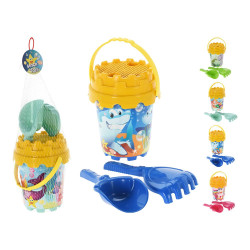 Balde de praia 4 peças, modelos variados
