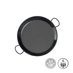 Frigideira para paelha tradicional em aço esmaltado ø34cm (6 pessoas). vaello