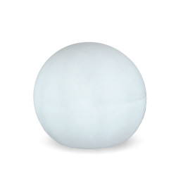 Lâmpada redonda flutuante, solar e bateria recarregável, buly 40, rgb, ø40 x 35 cm