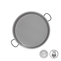 Frigideira paelha tradicional de aço polido ø42cm (para 10 pessoas). vaello