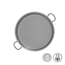 Frigideira paelha tradicional aço polido ø46cm (para 12 pessoas). vaello