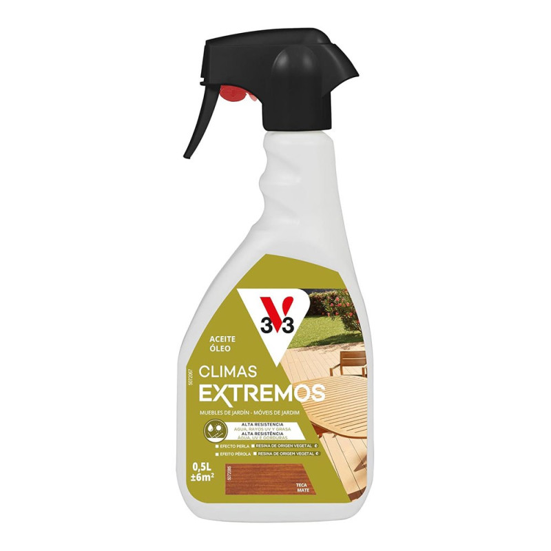 Óleo pulverizador climas extremos, cor teca, 500 ml