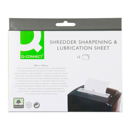 Folhas lubrificantes para trituradores, 220 x 150 mm, 12 un