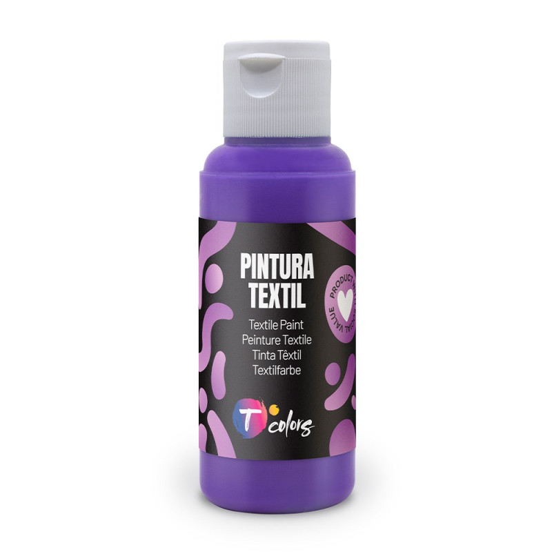 Tinta têxtil violeta , 80 ml