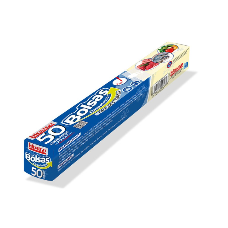 Sacos para congelamento 20 x 32 cm, caixa 50 uds