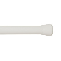 Barra extensível multiuso a pressão sem furos, branca, ø2,8 - 2,5 x 50 - 80 cm