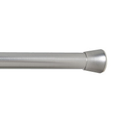 Barra extensível multiuso a pressão sem furos, prata, ø2,8 - 2,5 x 50 - 80 cm