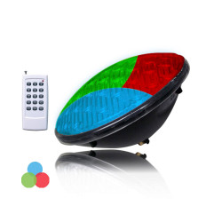 Lâmpada de piscina led par56 9w 500lm rgb multicor ip68 ø17,6x6cm edm