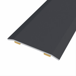 Junta aço para mesmo nível, 40 x 3,5 mm, adesiva, flooring, preta, 83 cm