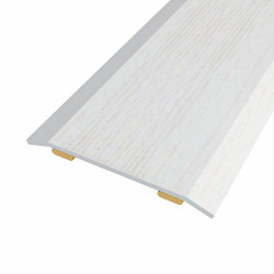 Junta de aço para mesmo nível, 40 x 3,5 mm, adesiva, flooring, carvalho cinza claro, 166 cm