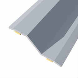 Junta de aço para desnível 8-14 mm, adesiva, flooring, inoxidável, 83 x 3,6 cm