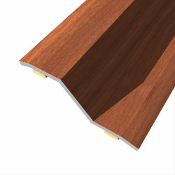 Junta de aço para desnível 8-14 mm, adesiva, flooring, sapeli, 166 x 3,6 cm
