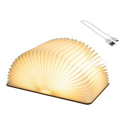 Livro decorativo com luz led fixa