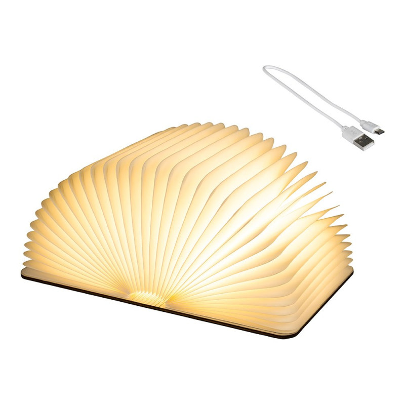 Livro decorativo com luz led fixa