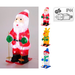 Figura natalina de acrílico com led para uso externo, diversos modelos